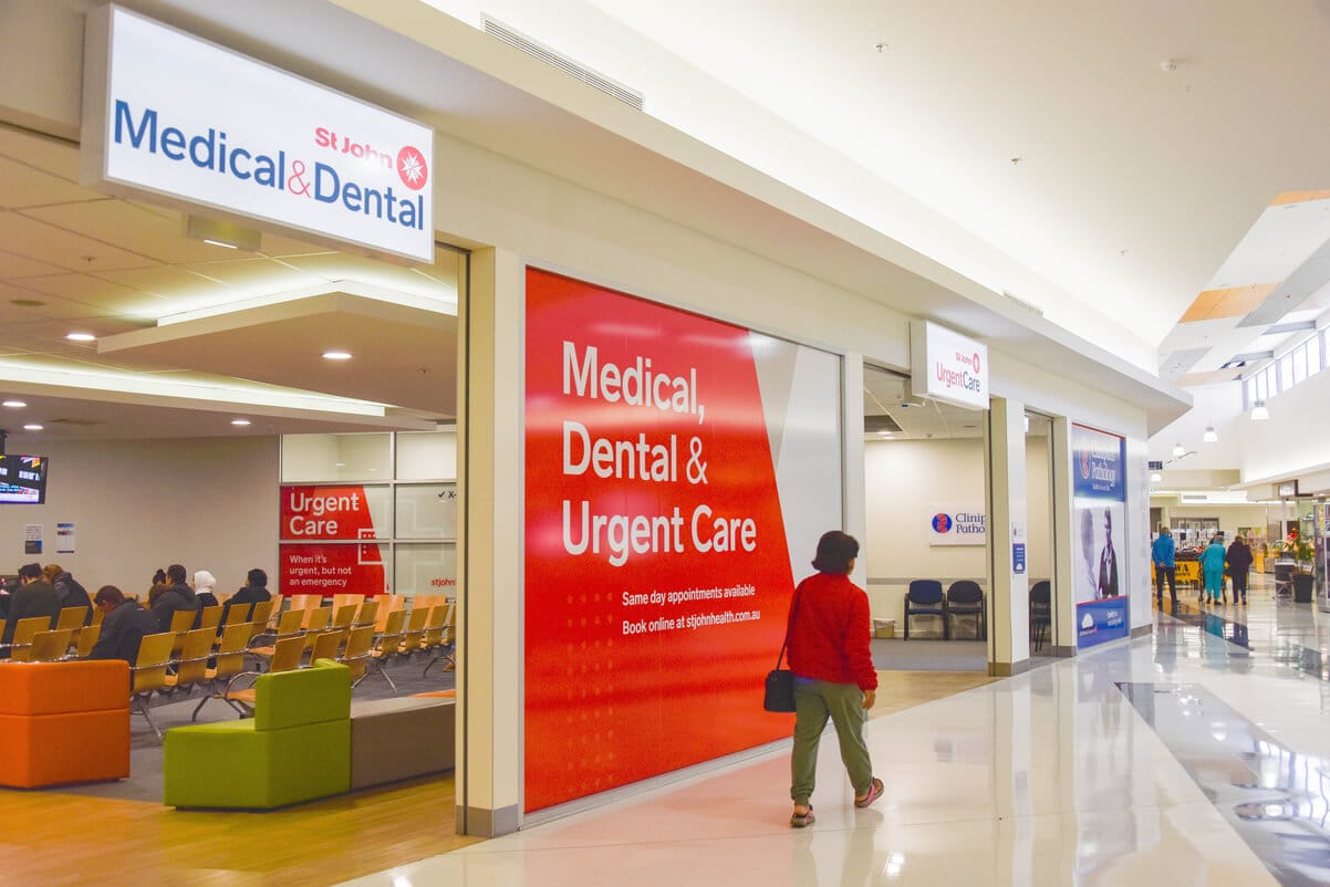 St John medical centre urgent care in shopping centre